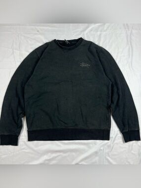 Vintage Stussy Faded Spellout Crewneck Sweatshirt Large Y2K Made In USA